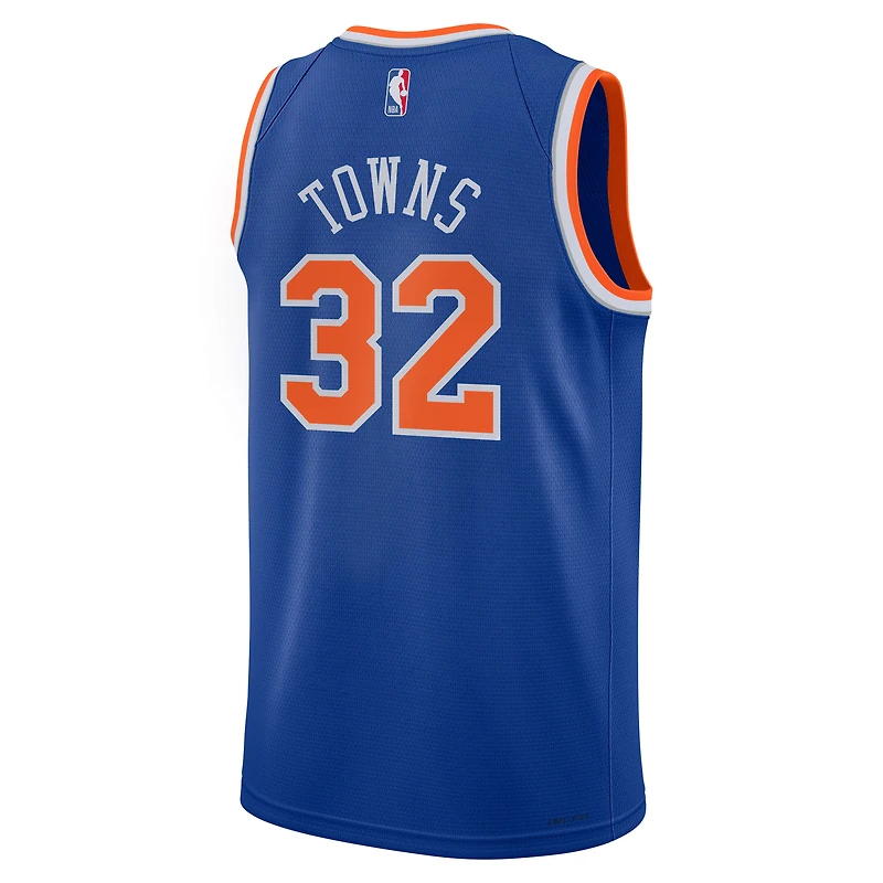 Maillot Nike Swingman bleu Karl-Anthony Towns New York Knicks pour enfant - Édition Icon