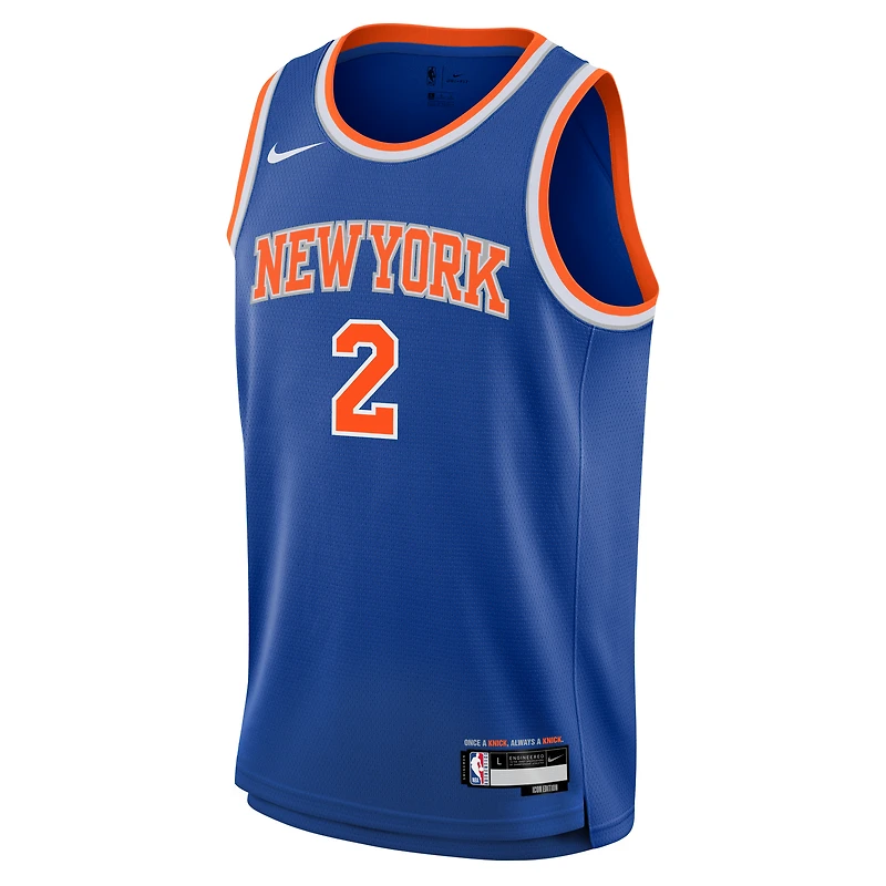 Maillot Nike Miles McBride bleu New York Knicks Swingman pour enfant - Édition Icon