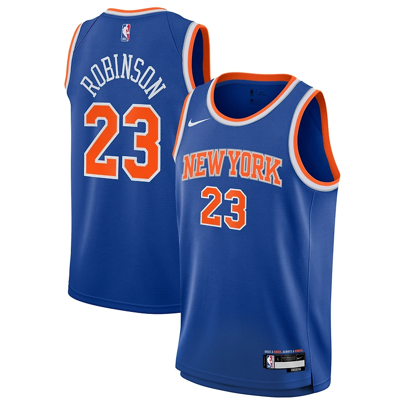 Maillot Swingman Nike Mitchell Robinson bleu New York Knicks pour enfant - Édition Icon