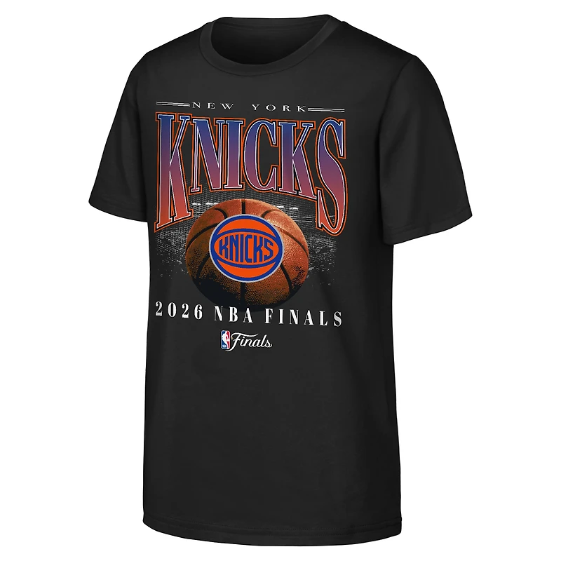 Youth Outerstuff Black New York Knicks 2026 NBA Finals Bold T-Shirt