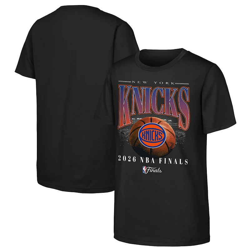 Youth Outerstuff Black New York Knicks 2026 NBA Finals Bold T-Shirt