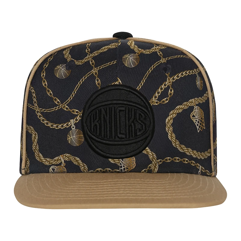 Casquette Snapback Hooper Street noire des New York Knicks pour jeunes Outerstuff