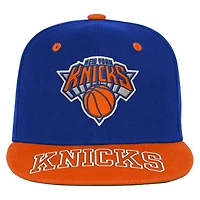 Youth Outerstuff  Blue/Orange New York Knicks Two-Tone Snapback Hat