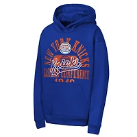 Youth Outerstuff  Blue New York Knicks Sweep Hoodie