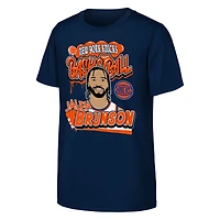 T-shirt de basket-ball Youth Outerstuff Jalen Brunson bleu marine New York Knicks