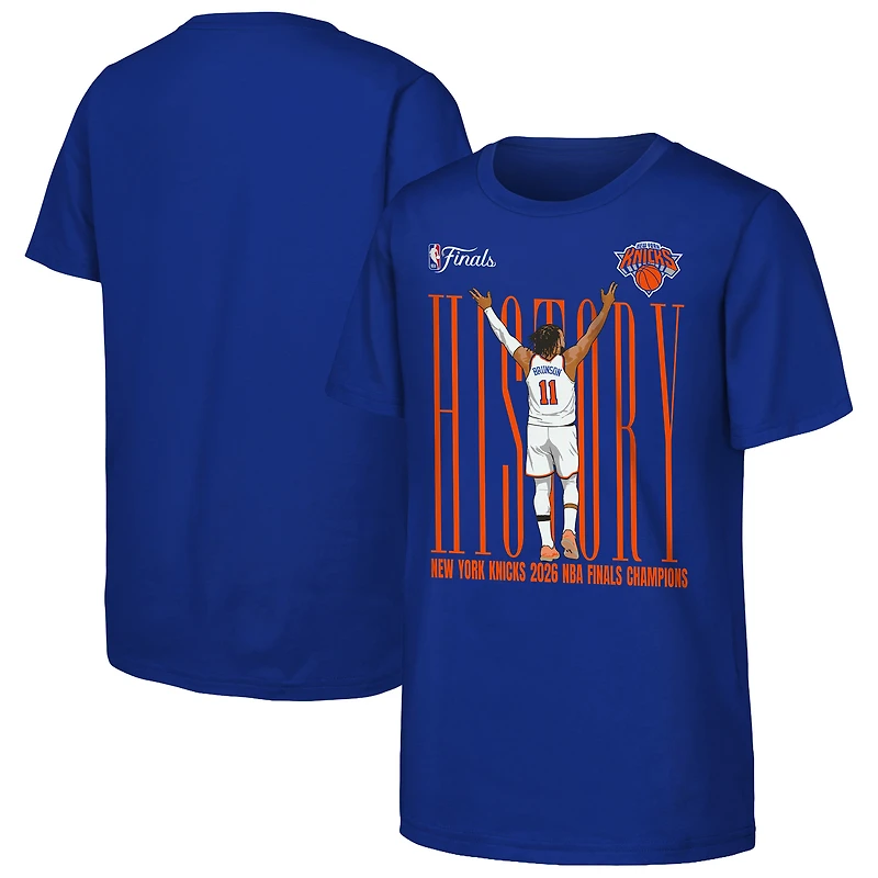 T-shirt Youth Outerstuff Jalen Brunson Royal New York Knicks Champions NBA 2026