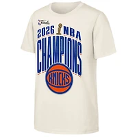 Youth Outerstuff Natural New York Knicks 2026 NBA Finals Champions Bold Teamwork T-Shirt