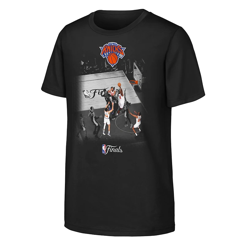 Youth Outerstuff OG Anunoby Black New York Knicks 2026 NBA Finals Game 4 Tip-In Pic T-Shirt