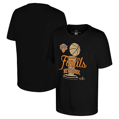 T-shirt Youth Stadium Essentials noir New York Knicks, collection croisière des finales NBA 2026