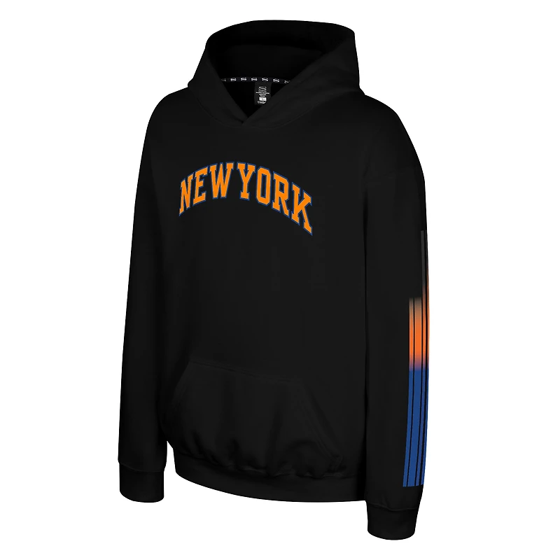 Youth Stadium Essentials Black New York Knicks Legends City Star Hoodie