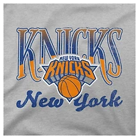 Sweat à capuche Youth Stadium Essentials gris chiné New York Knicks Sky High
