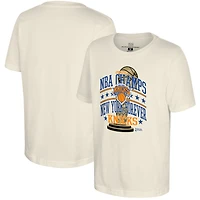 T-shirt Youth Stadium Essentials Natural New York Knicks Champions des Finales NBA 2026 « Aucun regret »