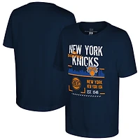 Youth Stadium Essentials Navy New York Knicks Hideout T-Shirt