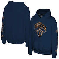 Youth Stadium Essentials  Navy New York Knicks Legends Elementized Hoodie