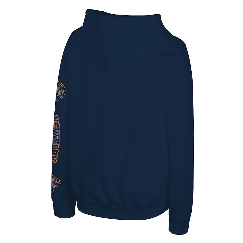 Youth Stadium Essentials  Navy New York Knicks Legends Elementized Hoodie
