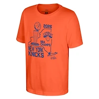 Youth Stadium Essentials Orange New York Knicks 2026 NBA Finals Champions State T-Shirt