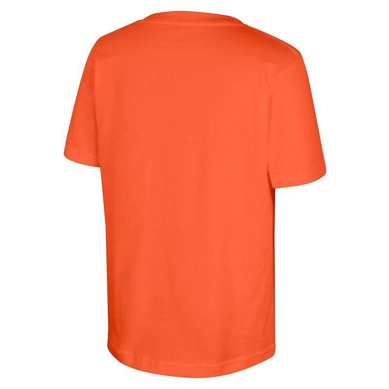 Youth Stadium Essentials Orange New York Knicks 2026 NBA Finals Champions State T-Shirt