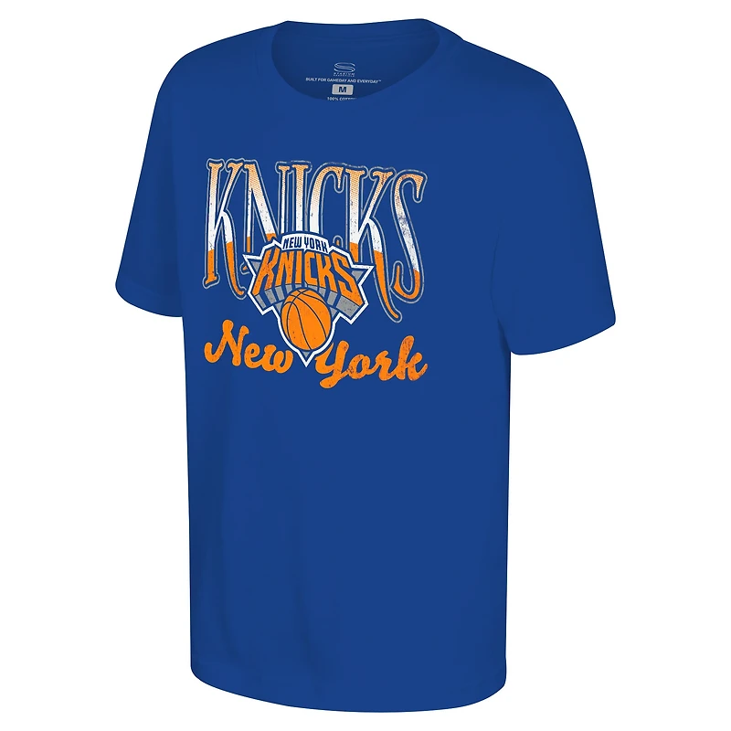T-shirt Youth Stadium Essentials Royal New York Knicks Sky High
