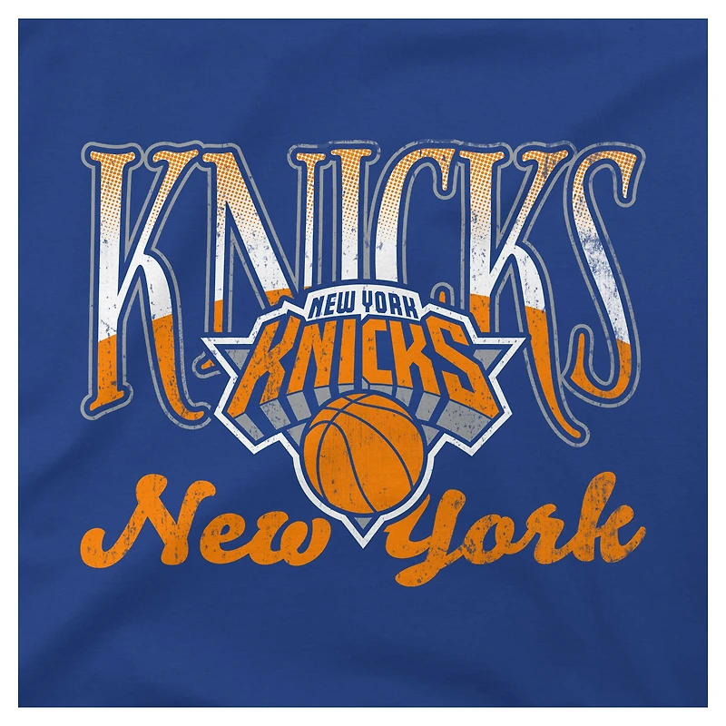 Youth Stadium Essentials Royal New York Knicks Sky High T-Shirt