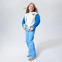 Youth Terez  Cream New York Knicks Full-Snap Bomber Jacket