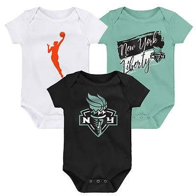 Ensemble de body 3 pièces pour bébé Outerstuff New York Liberty Destiny