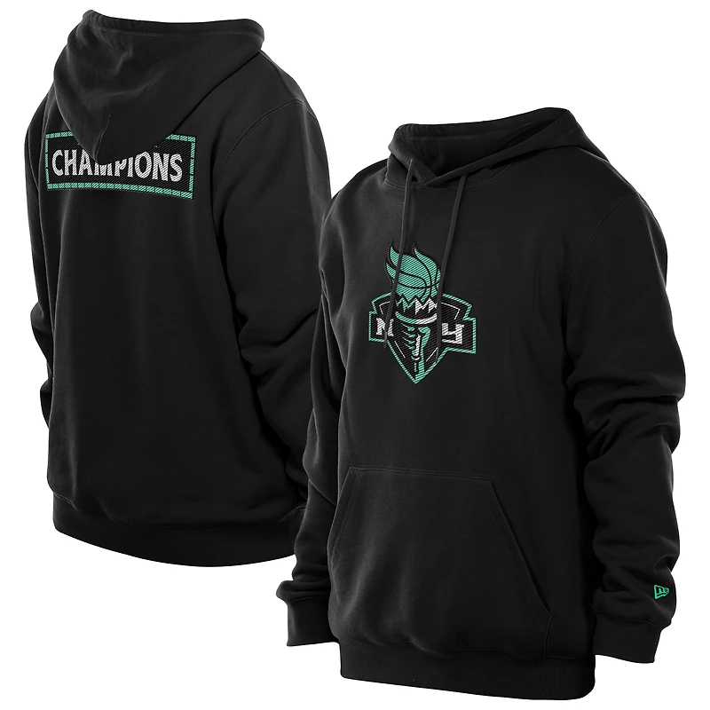 Sweat à capuche New Era noir York Liberty Champions Premium pour homme