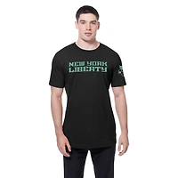 T-shirt New Era noir pour homme avec logo York Liberty Premium