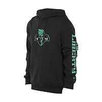 Men's New Era Black New York Liberty Wordmark Premium Fleece Pullover Hoodie