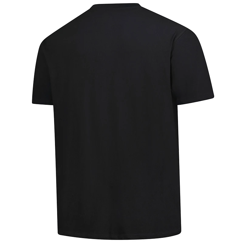 T-shirt noir Fanatics pour homme avec logo New York Liberty Big & Tall Arch