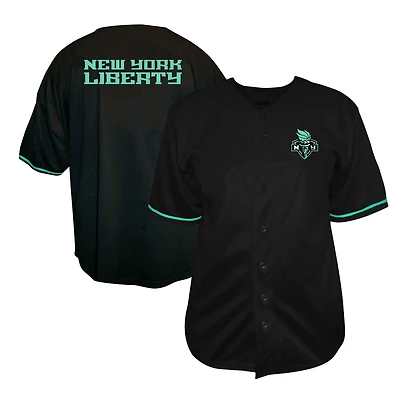 Men's Fanatics  Black New York Liberty Big & Tall Full-Button Fashion Jersey