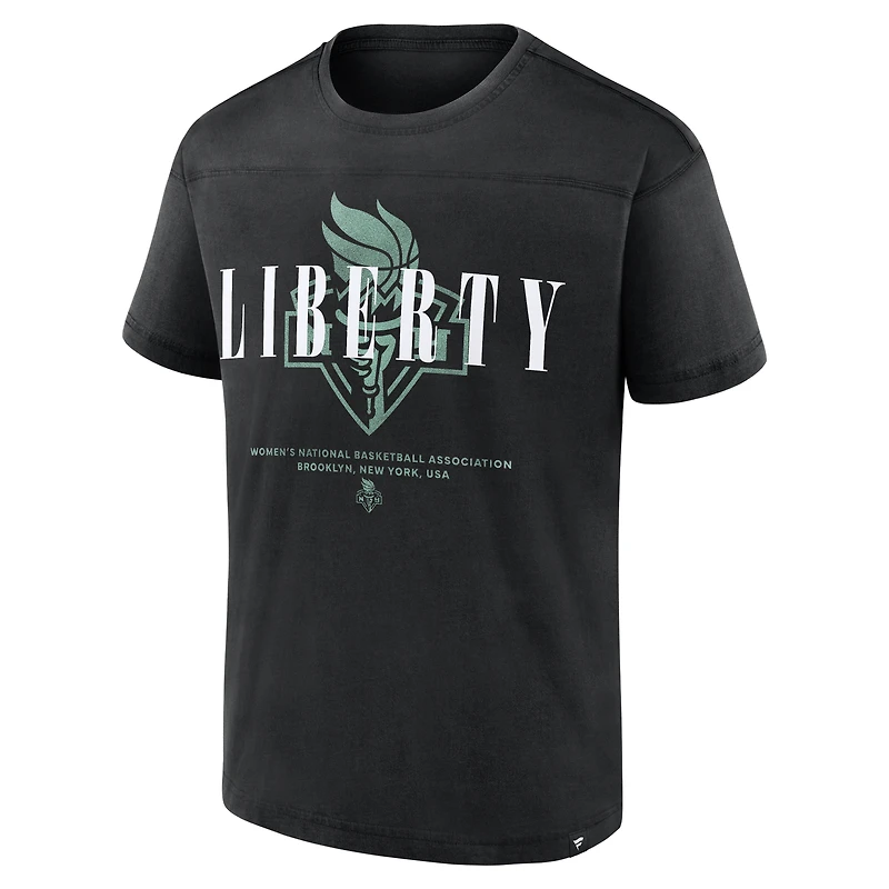 T-shirt décontracté New York Liberty noir pour homme de Fanatics