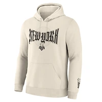 Men's Fanatics  Cream New York Liberty Legacy Fleece Pullover Hoodie