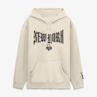 Men's Fanatics  Cream New York Liberty Legacy Fleece Pullover Hoodie