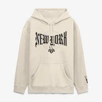 Men's Fanatics  Cream New York Liberty Legacy Fleece Pullover Hoodie