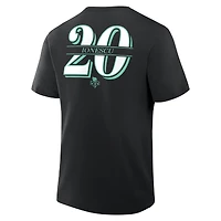 T-shirt noir pour homme Fanatics Sabrina Ionescu avec nom et numéro New York Liberty dans la peinture
