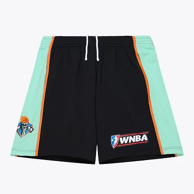 Men's Mitchell & Ness Black New York Liberty 1999 Court Origins Swingman Shorts