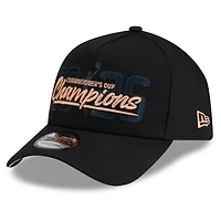 Men's New Era Black New York Liberty 2026 WNBA Commissioner's Cup Champions A-Frame 9FORTY Adjustable Hat
