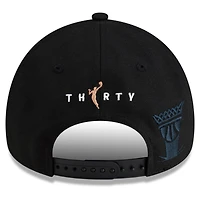 Casquette ajustable New Era noire pour homme New York Liberty 2026, championne de la Coupe des commissaires de la WNBA, modèle A-Frame 9FORTY