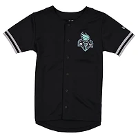 Maillot de baseball New Era noir pour homme York Liberty, édition spéciale repêchage WNBA 2026.