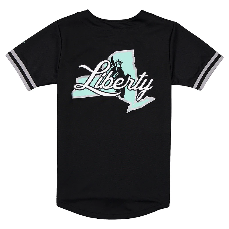 Men's New Era Black York Liberty 2026 WNBA Draft Hometown Baseball Jersey