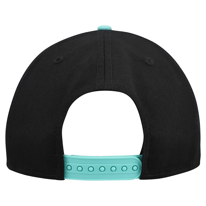 Men's New Era Black New York Liberty Bold Arch COOLERA 9FORTY A-Frame M-Crown Adjustable Hat