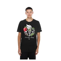 Men's New Era  Black York Liberty Lifestyle Capsule Floral Fruit T-Shirt