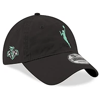 Men's New Era Black New York Liberty Logowoman 9Twenty Adjustable Hat