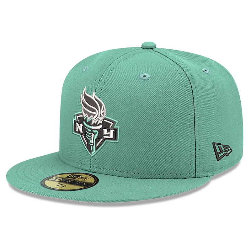 Men's New Era Turquoise York Liberty Team 59FIFTY Fitted Hat