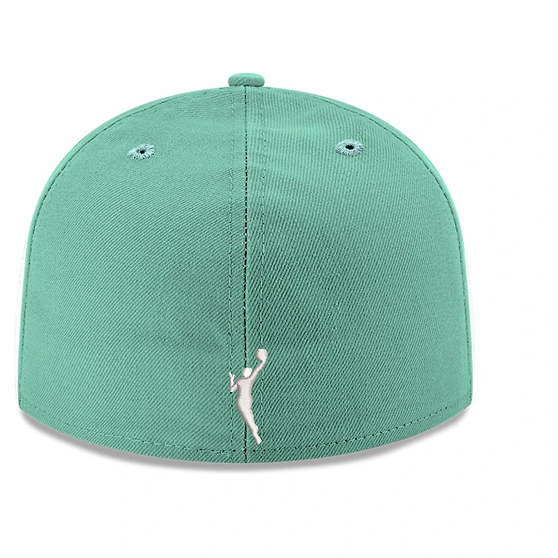 Casquette ajustée New Era turquoise pour homme York Liberty Team 59FIFTY