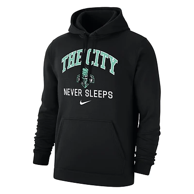 Men's Nike Black New York Liberty The City Never Sleeps Club Hoodie