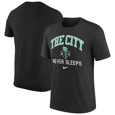 Men's Nike  Black New York Liberty Tri-Blend T-Shirt