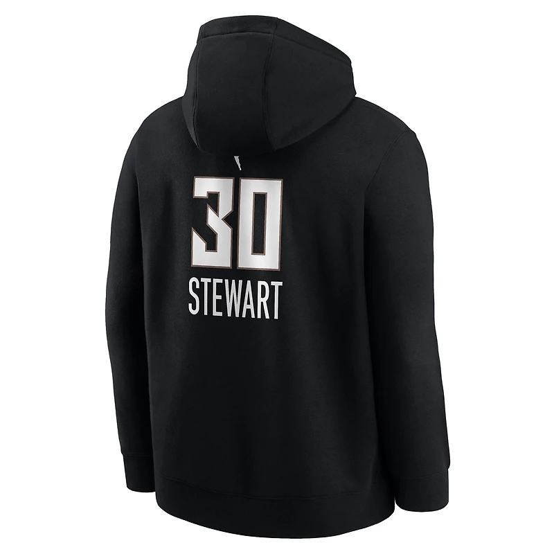 Sweat à capuche Nike Breanna Stewart noir pour homme, édition New York Liberty Explorer, avec nom et numéro