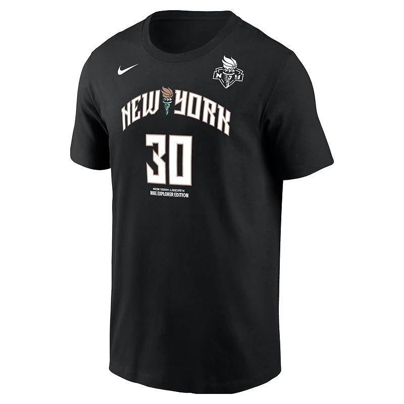 Men's Nike Breanna Stewart Black New York Liberty Name & Number T-Shirt