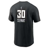 Men's Nike Breanna Stewart Black New York Liberty Name & Number T-Shirt